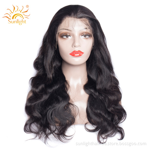 Free sample Body Wave Wig Lace Front Human Hair Wigs Sunlight Pre Plucked Remy Baby Hair 150% Lace Front Wigs For Black Women